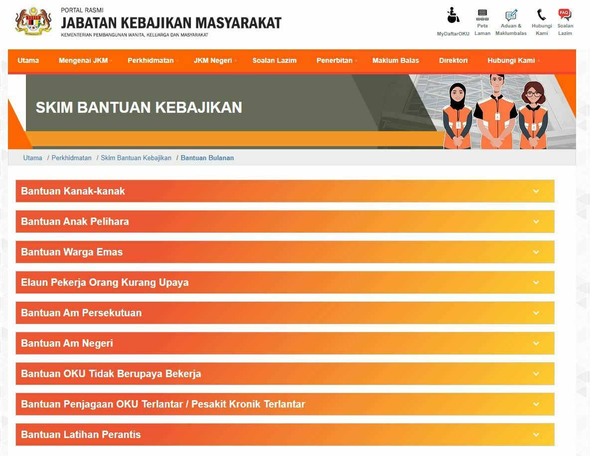 Bantuan Bulanan JKM - Senarai Bantuan, Syarat & Cara Mohon