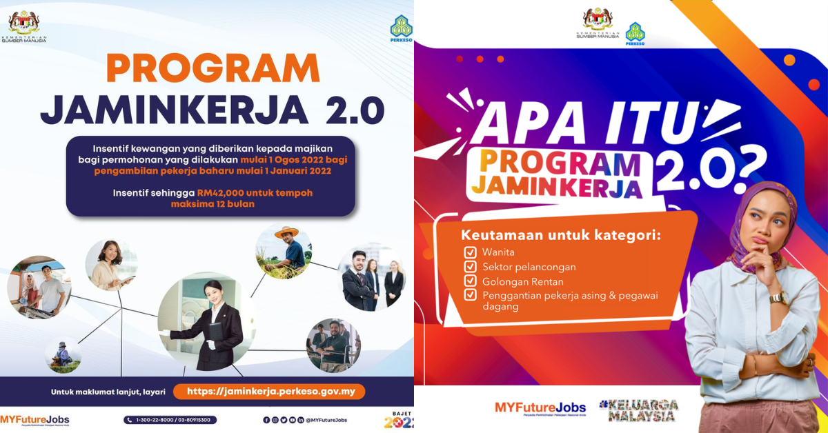 Program JaminKerja 2.0: Insentif Majikan & Pekerja Baharu 2022